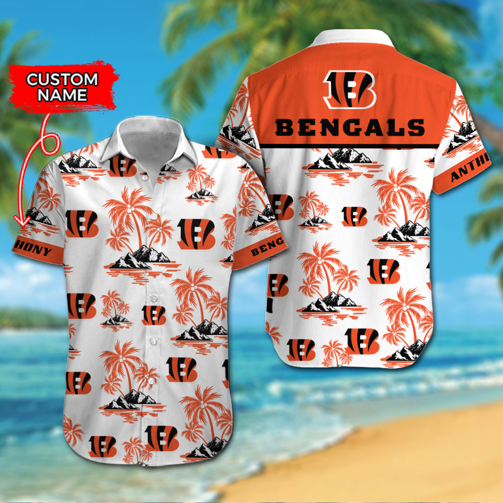 Cincinnati Bengals NFL Custom Name Hawaiian Shirt For Men Women