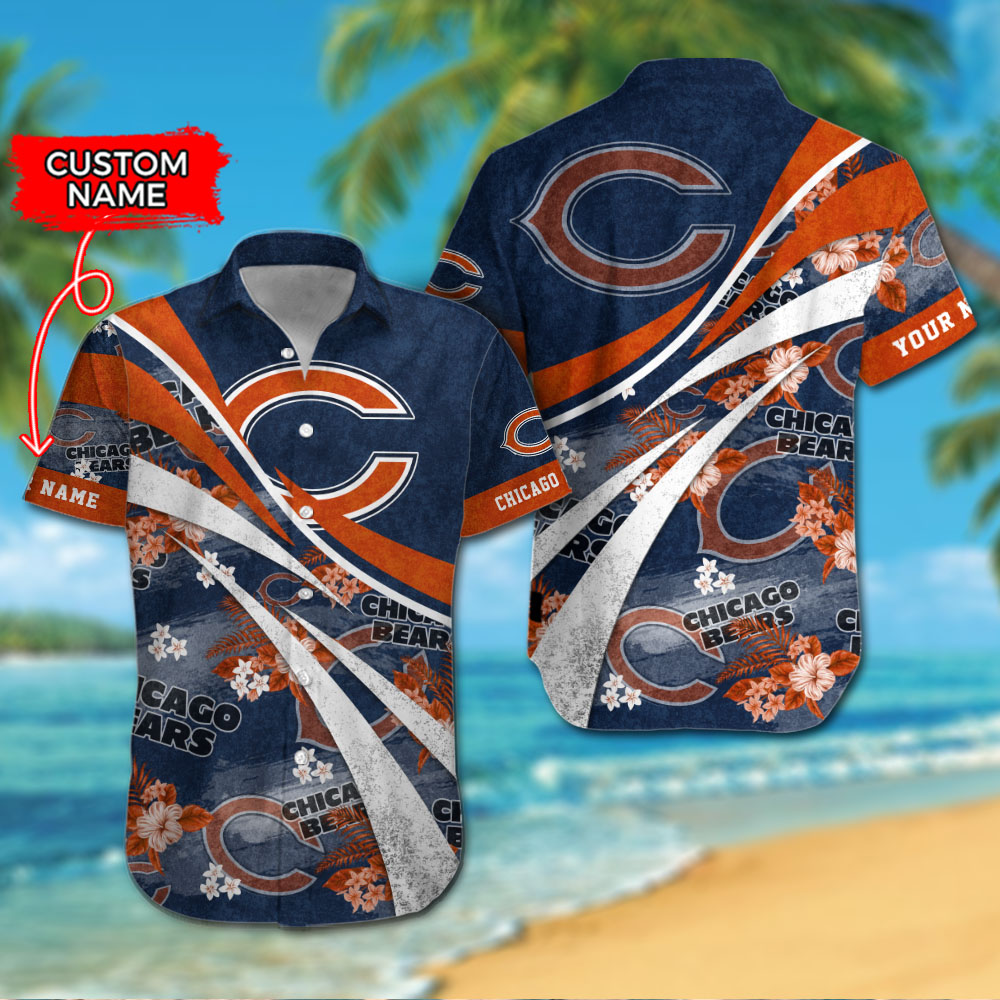 Chicago Bears NFL Custom Name Hawaiian Shirt For Men Women Special